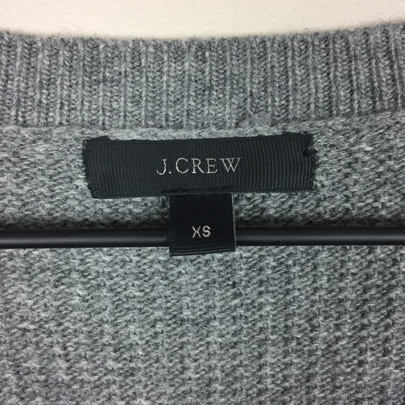 J. Crew Oversized V Neck Tunic Wool Sweater XS - Picture 3 of 6